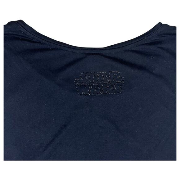 Rock Republic Star Wars Black Darth Vader Beaded Sleeveless Top Size Large - Picture 7 of 9